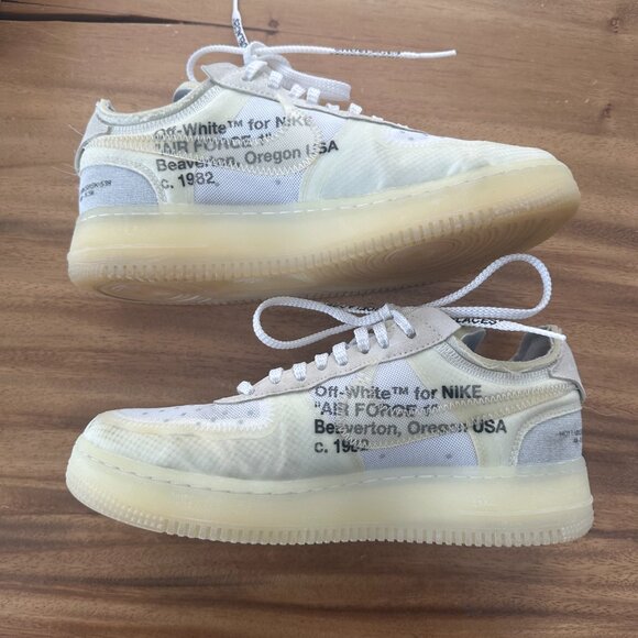 Nike Off-White x Air Force 1 Low The Ten - Size 7.5 - Picture 16 of 16